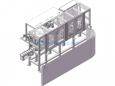 Motor Bearing Polishing And Assembly Machine (Complete Set Model) - SolidWorks - Free Download