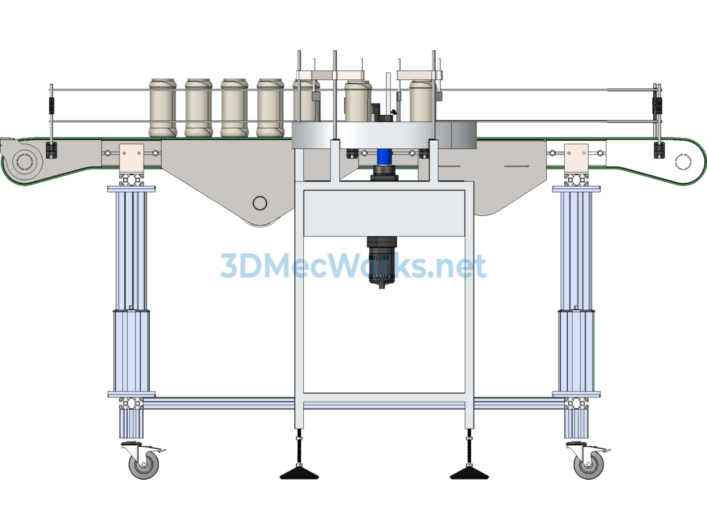 Glass Bottle Conveyor Table (conveyor) - SolidWorks - Free Download Glass Bottle Conveyor Table (conveyor) - Image 5