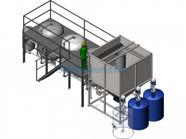 Water Softener (Fully Automatic Water Softening Equipment) - SolidWorks - Free Download