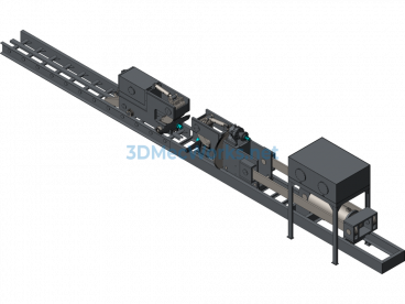 200T Aluminum Profile Hydraulic Straightening Machine - SolidWorks - Free Download
