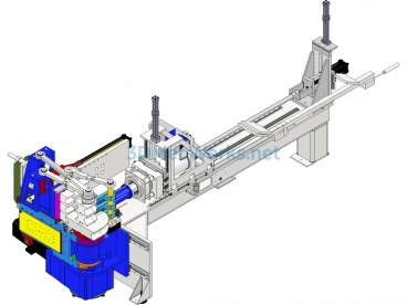 Automated CNC Pipe Bending Machine - SolidWorks - Free Download