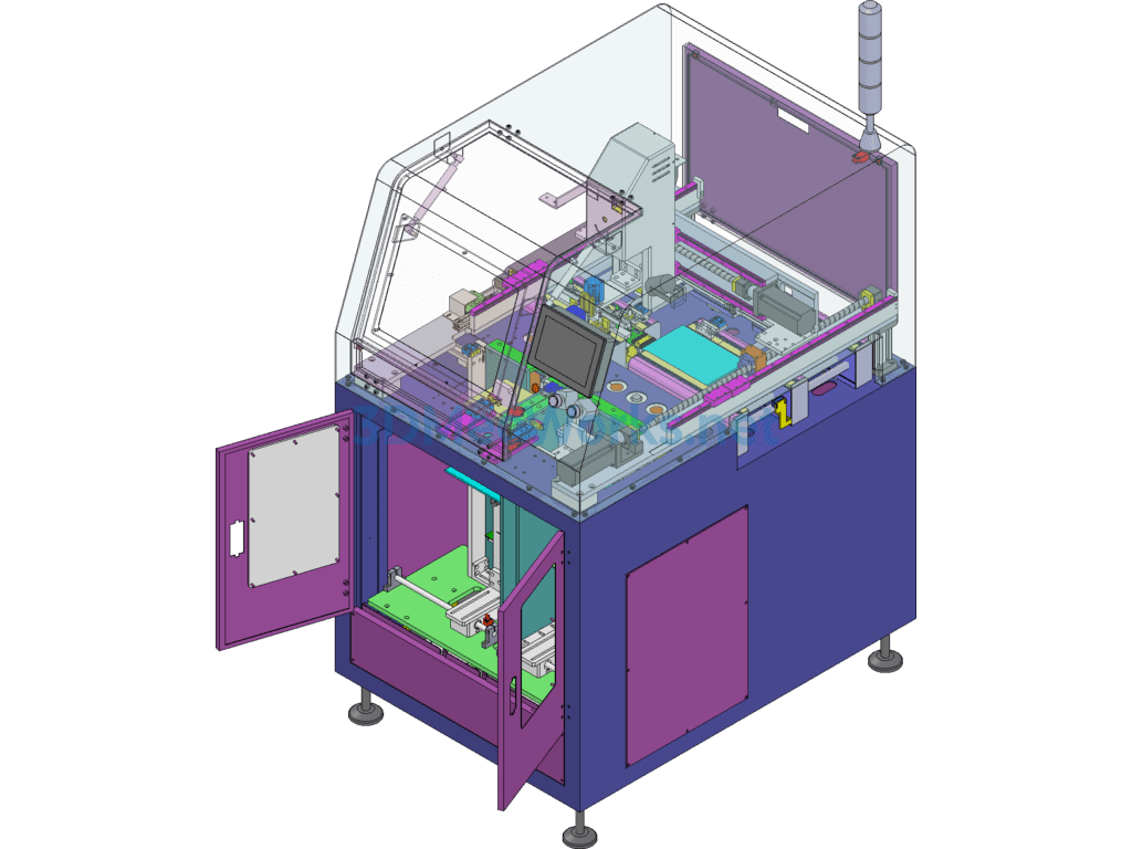 Smt Placement Machine/insertion Machine (smt Online Automatic Pcb Mounting Machine) - SolidWorks - Free Download Smt Placement Machine/insertion Machine (smt Online Automatic Pcb Mounting Machine)