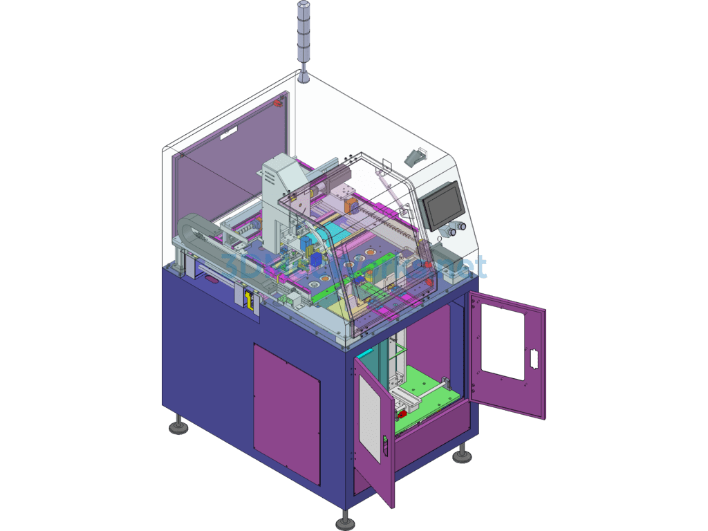 Smt Placement Machine/insertion Machine (smt Online Automatic Pcb Mounting Machine) - SolidWorks - Free Download Smt Placement Machine/insertion Machine (smt Online Automatic Pcb Mounting Machine) - Image 2
