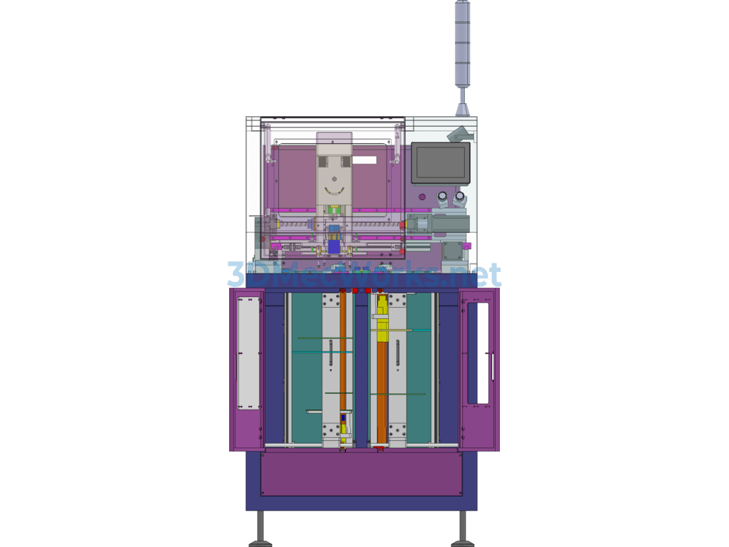 Smt Placement Machine/insertion Machine (smt Online Automatic Pcb Mounting Machine) - SolidWorks - Free Download Smt Placement Machine/insertion Machine (smt Online Automatic Pcb Mounting Machine) - Image 5