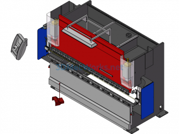 AMADA-1003 CNC Bending Machine (SW Design) - SolidWorks - Free Download