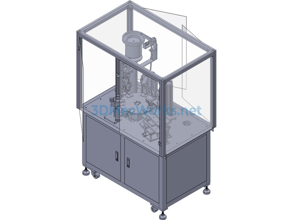 Non-Standard Rotary Screw Locking Machine (includes Proe Model + Cad Drawings) - Creo - Free Download Non-Standard Rotary Screw Locking Machine (includes Proe Model + Cad Drawings)