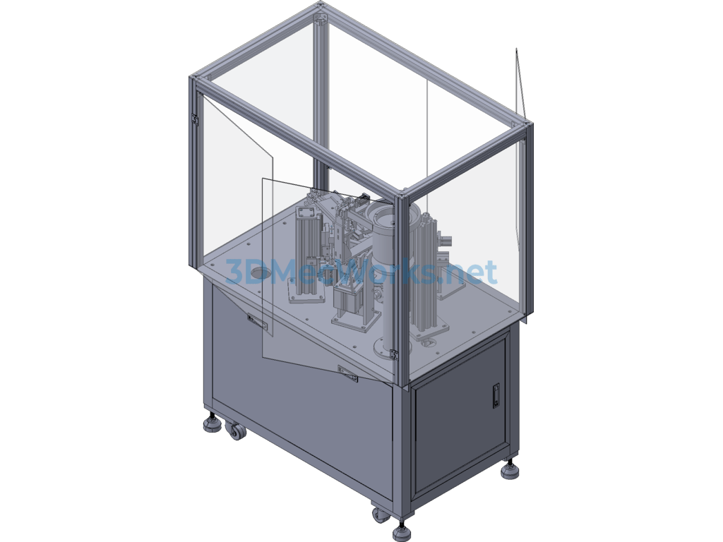 Non-Standard Rotary Screw Locking Machine (includes Proe Model + Cad Drawings) - Creo - Free Download Non-Standard Rotary Screw Locking Machine (includes Proe Model + Cad Drawings) - Image 3