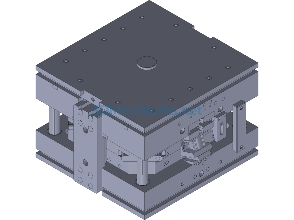Detailed Turnover Box Mold (file Can Be Used Directly) - Exported - Free Download Detailed Turnover Box Mold (file Can Be Used Directly) - Image 3