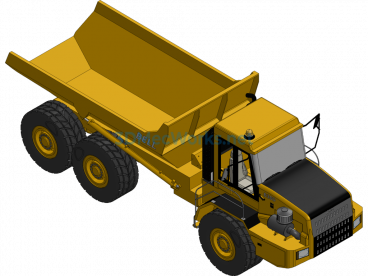 BELL B-30D Mining Truck Model 3D Drawings - Inventor - Free Download