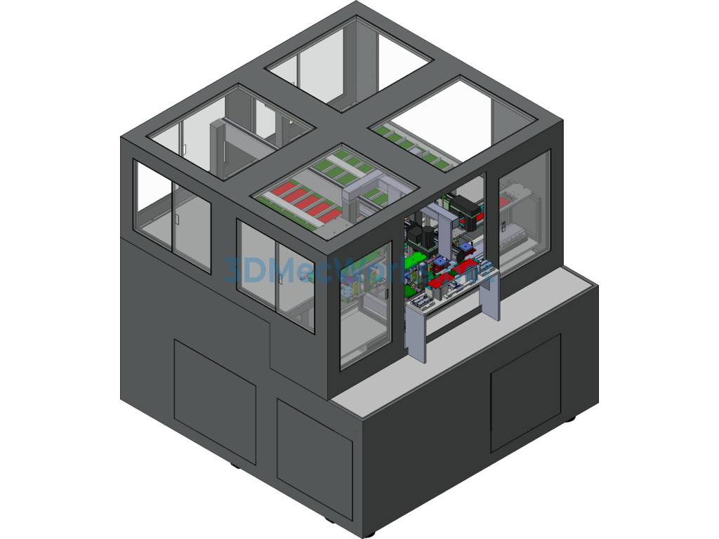 Glass Thickness Inspection Machine - SolidWorks - Free Download Glass Thickness Inspection Machine - Image 2