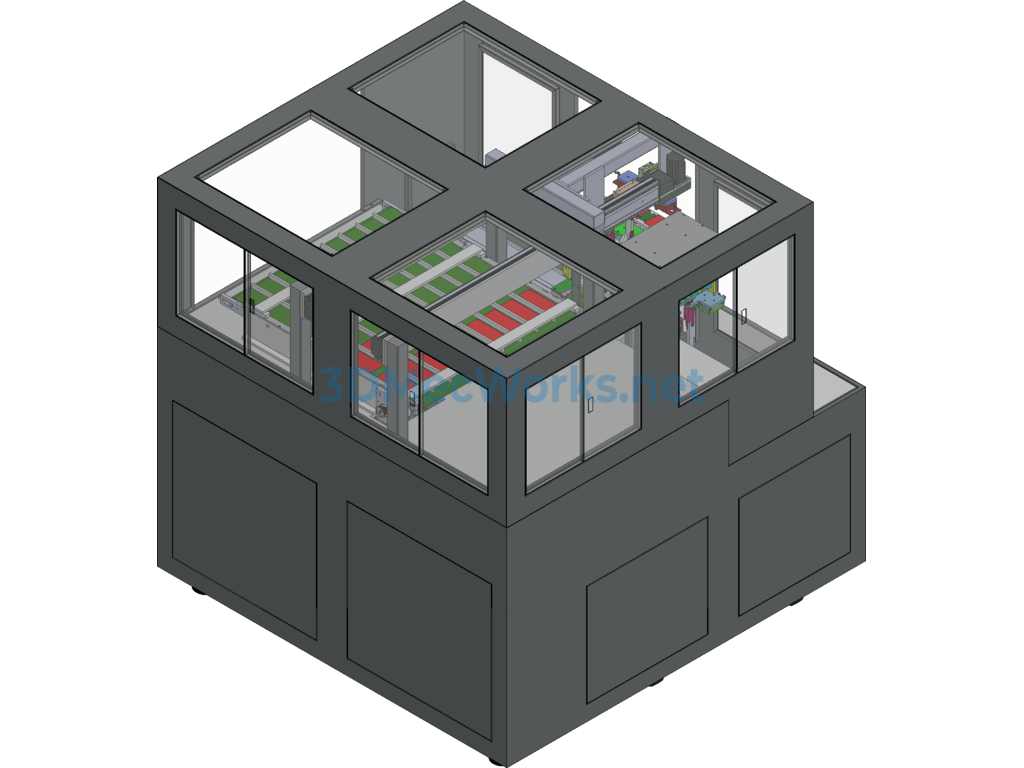 Glass Thickness Inspection Machine - SolidWorks - Free Download Glass Thickness Inspection Machine - Image 3