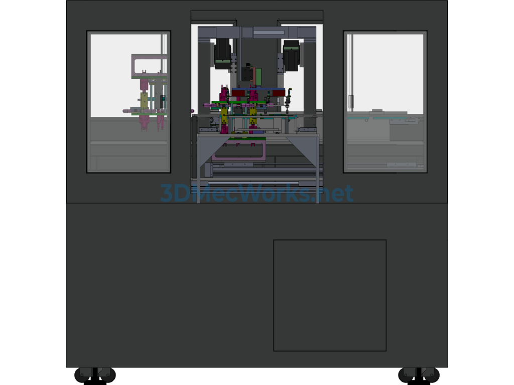 Glass Thickness Inspection Machine - SolidWorks - Free Download Glass Thickness Inspection Machine - Image 5