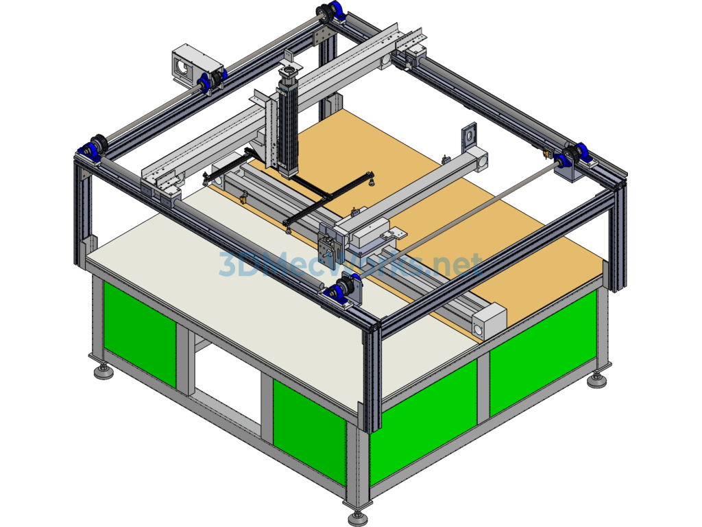 Five-Axis Automatic Adhesive Spraying Machine (complete Proe 5.0 Drawings) - Creo - Free Download Five-Axis Automatic Adhesive Spraying Machine (complete Proe 5.0 Drawings)