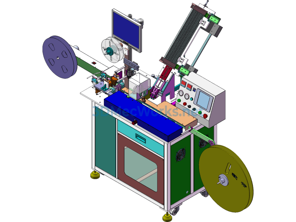 Fully Automatic Smd Taping, Testing and Packaging Machine - SolidWorks - Free Download Fully Automatic Smd Taping, Testing and Packaging Machine