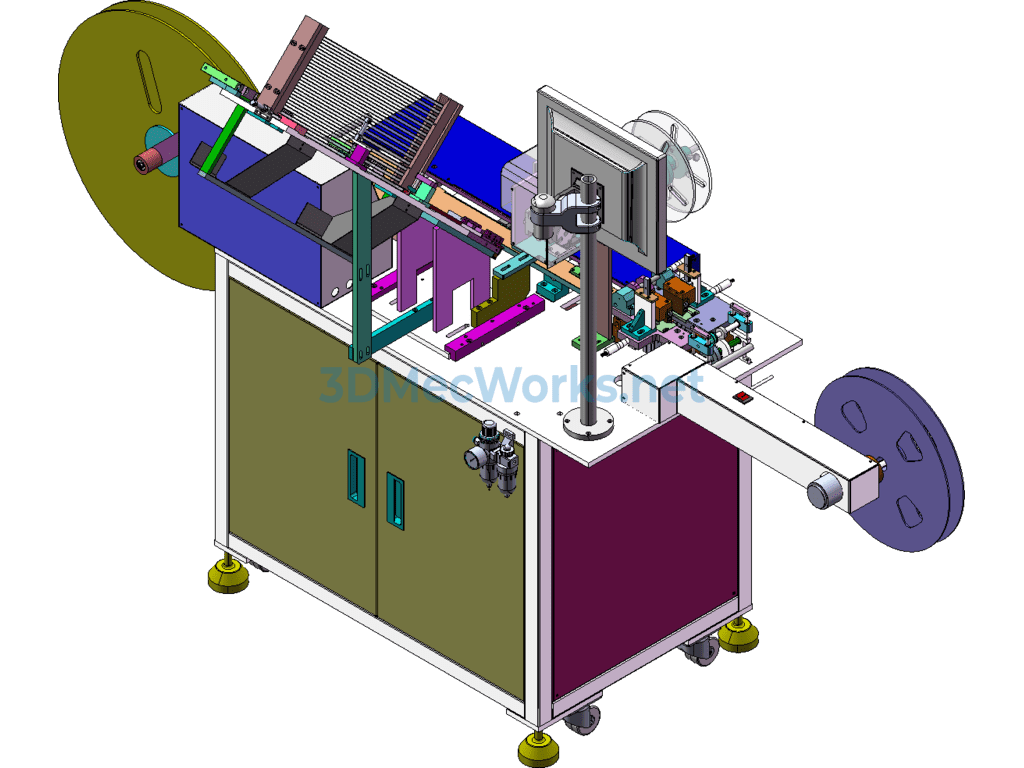Fully Automatic Smd Taping, Testing and Packaging Machine - SolidWorks - Free Download Fully Automatic Smd Taping, Testing and Packaging Machine - Image 3