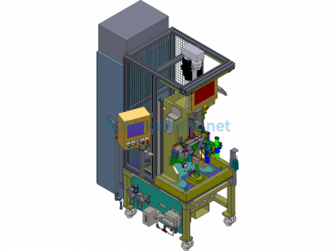 Steering Gear Bearing Press-Fitting And Protective Tube Flanging Equipment - SolidWorks - Free Download