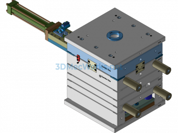 The Oil Cylinder Drives The Rack To Detach From The Threaded Mold. - UG(NX) - Free Download