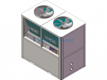 20 HP Air Source Heat Pump Water Heater Main Unit - SolidWorks - Free Download
