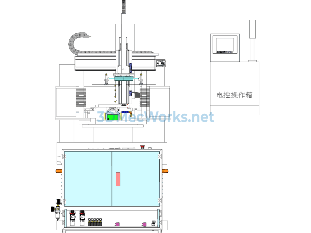 Automatic Feeding System for Processing 3 to 7 Inch Glass Mobile Screens - SolidWorks - Free Download Automatic Feeding System for Processing 3 to 7 Inch Glass Mobile Screens - Image 5