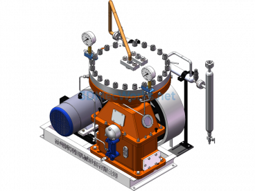 20 Cubic Single-Cylinder Series Diaphragm Compressor - SolidWorks - Free Download