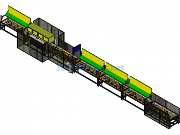 Elevator Door Panel Press-Fit Assembly Production Line - Creo.Parametric - Free Download