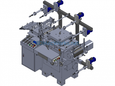 3WA300G Single Seat Sleeve Die-Cutting Machine (Full Cam Linkage Drive) - SolidWorks - Free Download