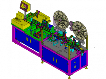 Connector Tab Inspection And Bundling Integrated Machine Equipment - ProE  Creo.Elements - Free Download