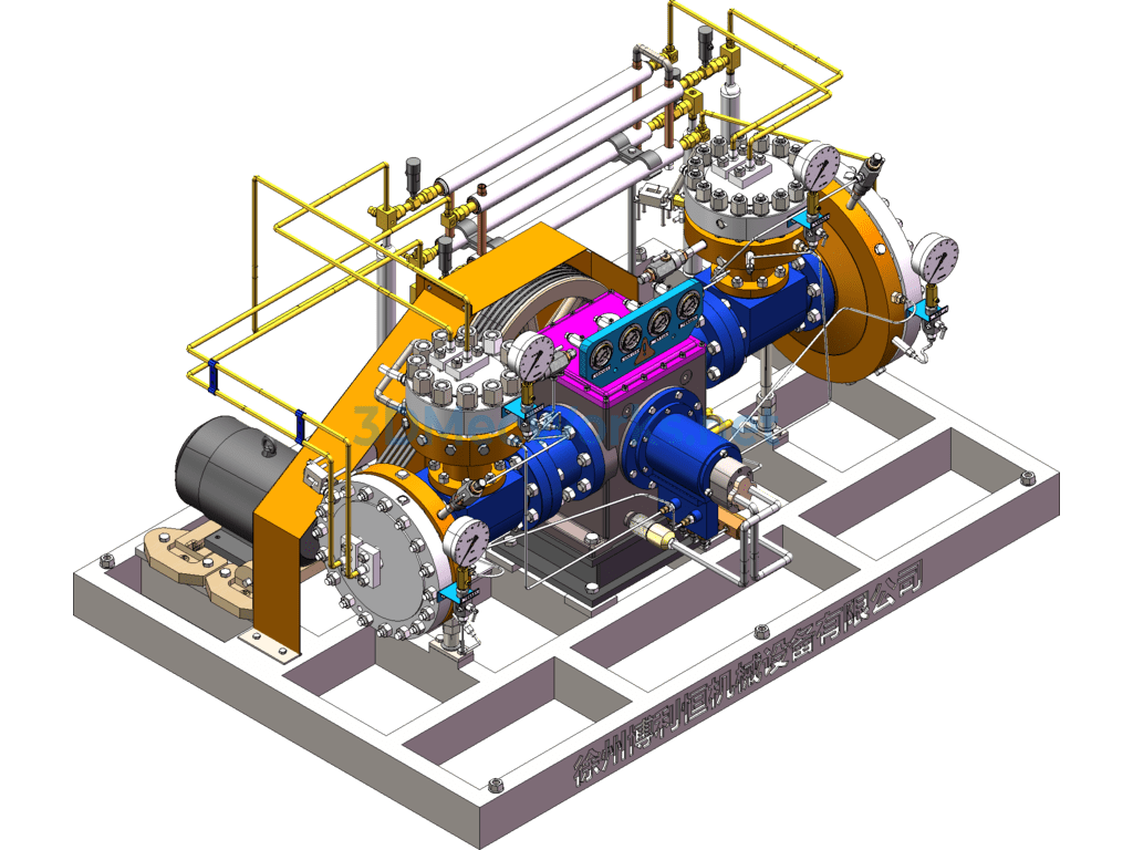 Gds115 Diaphragm Compressor (complete Set of Drawings) - SolidWorks - Free Download Gds115 Diaphragm Compressor (complete Set of Drawings) - Image 2