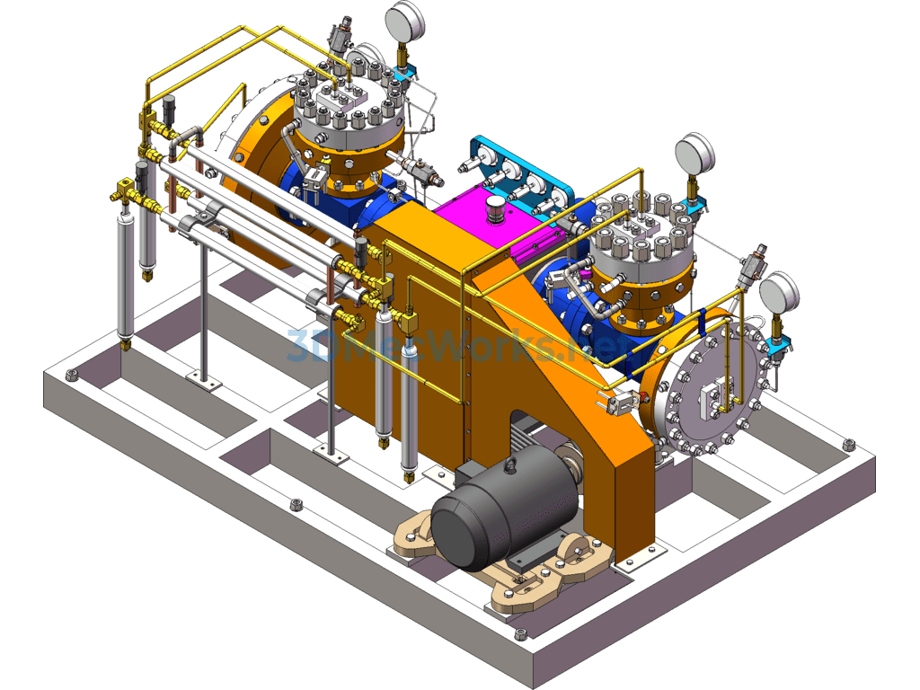 Gds115 Diaphragm Compressor (complete Set of Drawings) - SolidWorks - Free Download Gds115 Diaphragm Compressor (complete Set of Drawings) - Image 3