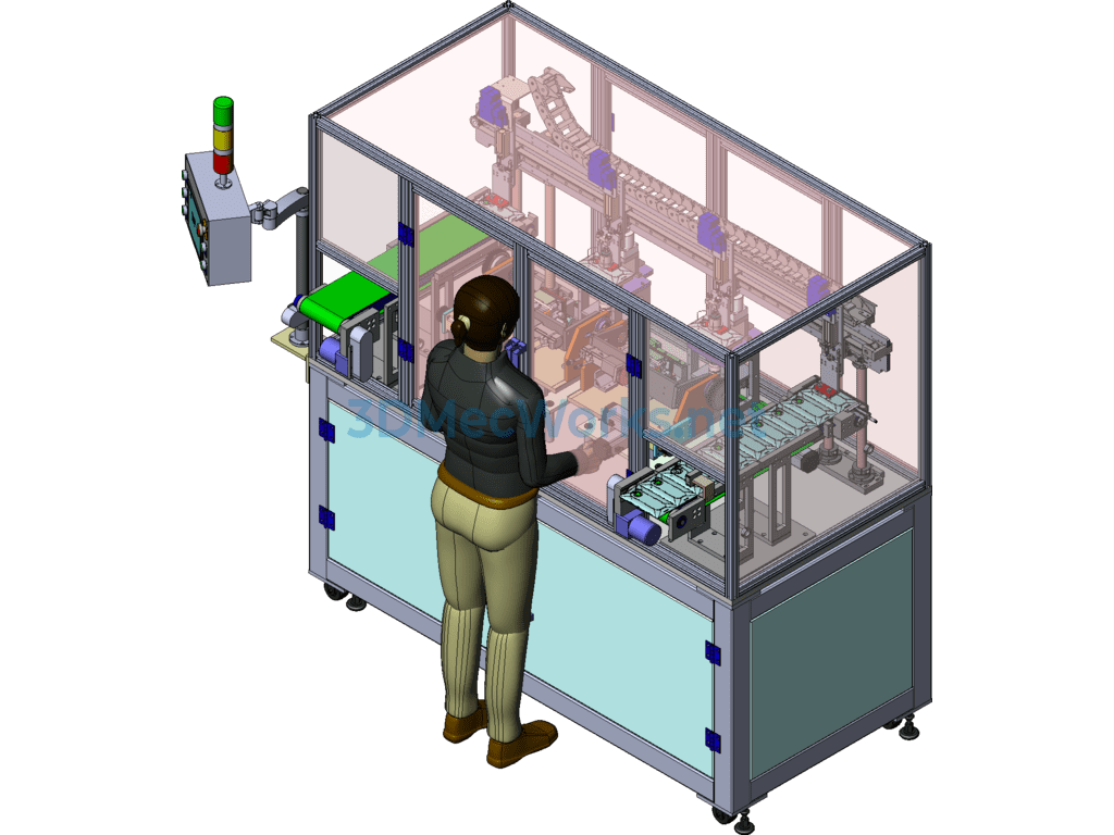 Automatic Mobile Phone Case Polishing Machine - SolidWorks - Free Download Automatic Mobile Phone Case Polishing Machine