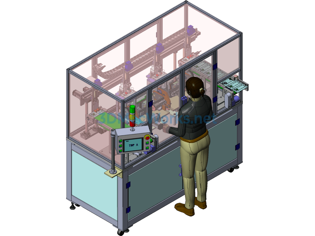 Automatic Mobile Phone Case Polishing Machine - SolidWorks - Free Download Automatic Mobile Phone Case Polishing Machine - Image 2