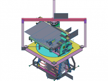 Film Blowing Machine Rotary Traction Mechanism - Creo.Parametric - Free Download