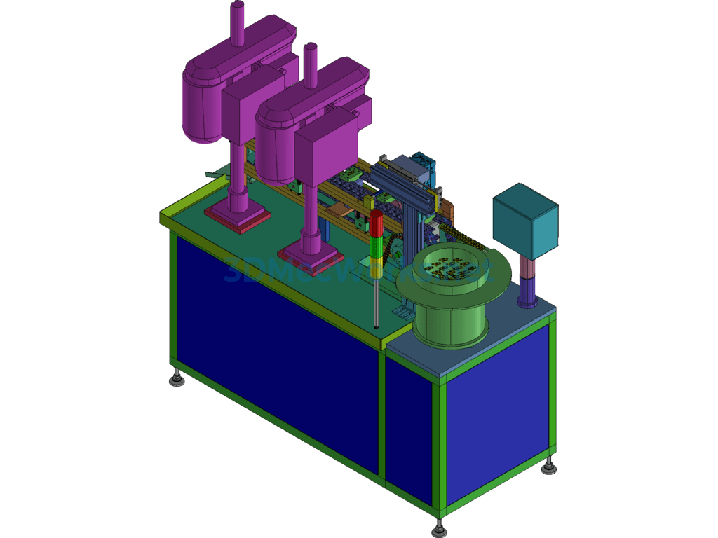 Chain Plate Automatic Tapping Machine - ProE Creo.Elements - Free Download Chain Plate Automatic Tapping Machine - Image 3