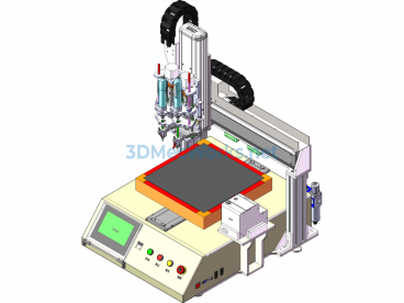 3D Model Of An Automatic Screw Locking Machine + BOM (Bill Of Materials) + CAD - SolidWorks - Free Download