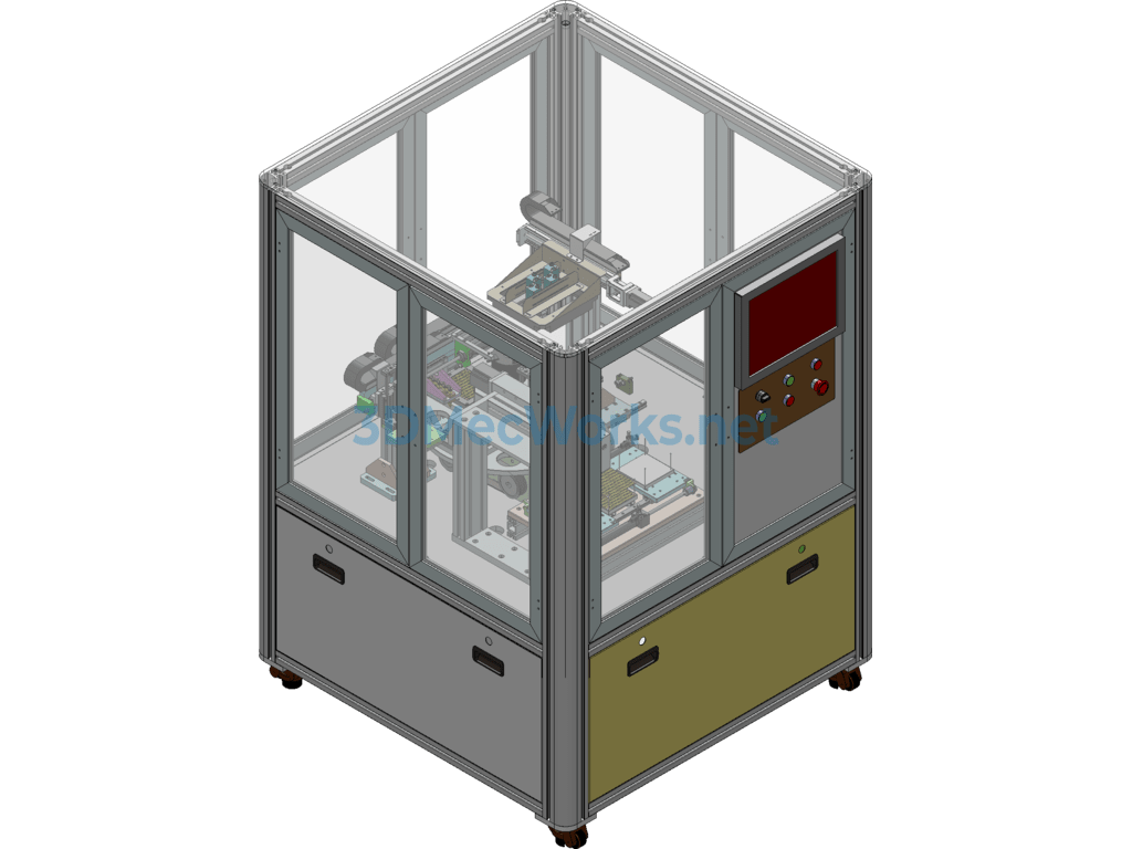 Fpc Automatic Vision Inspection Machine, Flexible Circuit Board Inspection Equipment - SolidWorks - Free Download Fpc Automatic Vision Inspection Machine, Flexible Circuit Board Inspection Equipment - Image 2