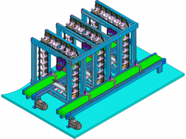 Material Sorting Machine Feeder - ProE  Creo.Elements - Free Download