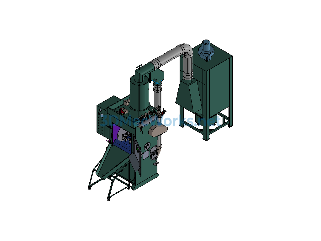 Tracked 50 Type Sandblasting Machine (heightened 100) Proe - Exported - Free Download Tracked 50 Type Sandblasting Machine (heightened 100) Proe - Image 2