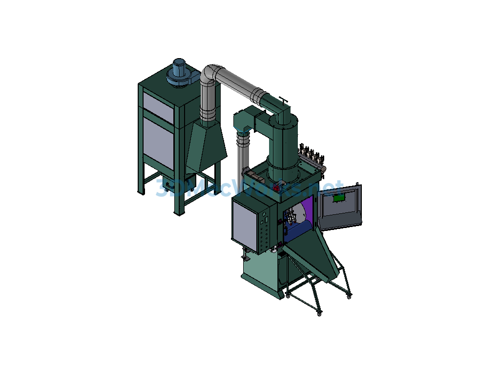Tracked 50 Type Sandblasting Machine (heightened 100) Proe - Exported - Free Download Tracked 50 Type Sandblasting Machine (heightened 100) Proe - Image 3