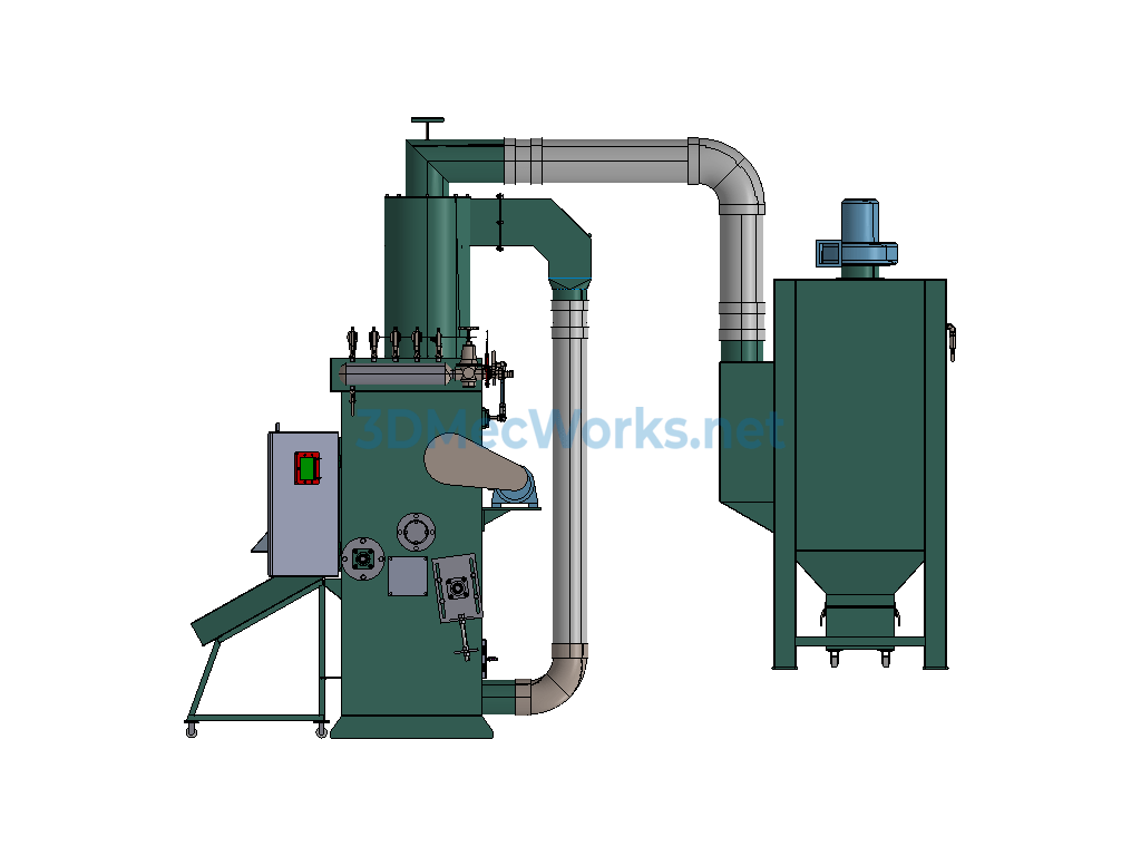 Tracked 50 Type Sandblasting Machine (heightened 100) Proe - Exported - Free Download Tracked 50 Type Sandblasting Machine (heightened 100) Proe - Image 5