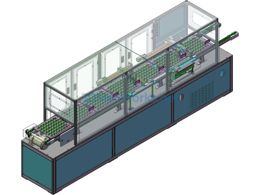 Skyworth Wifi Automated Testing Production Line Equipment - Including Bom List + Engineering Drawings - SolidWorks - Free Download Skyworth Wifi Automated Testing Production Line Equipment - Including Bom List + Engineering Drawings - Image 4