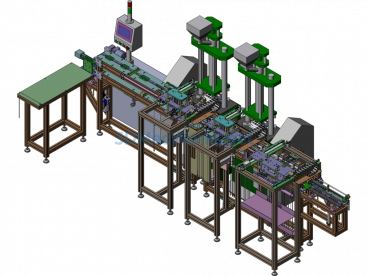 USB Data Cable Loading And Unloading With Fixture Return Line Equipment - SolidWorks - Free Download