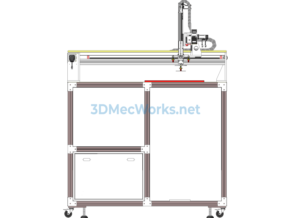 Three-Axis Robotic Arm Automatic Feeding and Receiving Equipment - SolidWorks - Free Download Three-Axis Robotic Arm Automatic Feeding and Receiving Equipment - Image 5