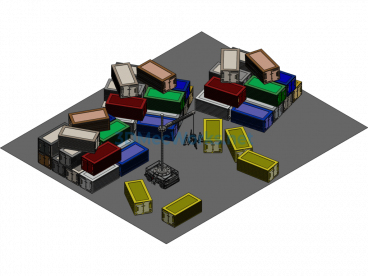Ultra-Large AGV Lifting Crane - SolidWorks - Free Download
