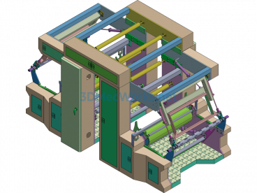 Automatic Rear Winding Device For Film Blowing Machine - Creo.Parametric - Free Download