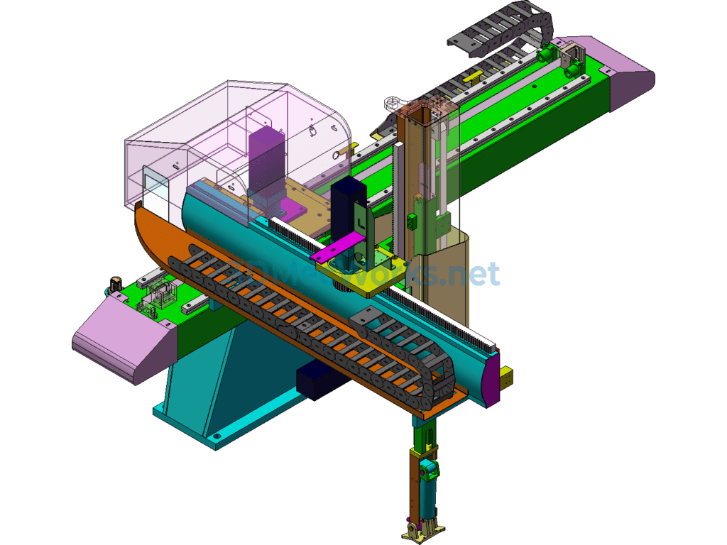 B650 Three-Axis Servo Robot, Injection Molding Robot Including Complete Set of Engineering Drawings - SolidWorks - Free Download B650 Three-Axis Servo Robot, Injection Molding Robot Including Complete Set of Engineering Drawings - Image 2