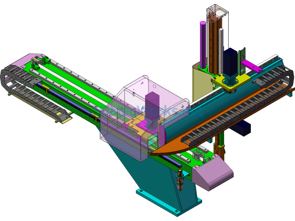 B650 Three-Axis Servo Robot, Injection Molding Robot Including Complete Set of Engineering Drawings - SolidWorks - Free Download B650 Three-Axis Servo Robot, Injection Molding Robot Including Complete Set of Engineering Drawings - Image 3