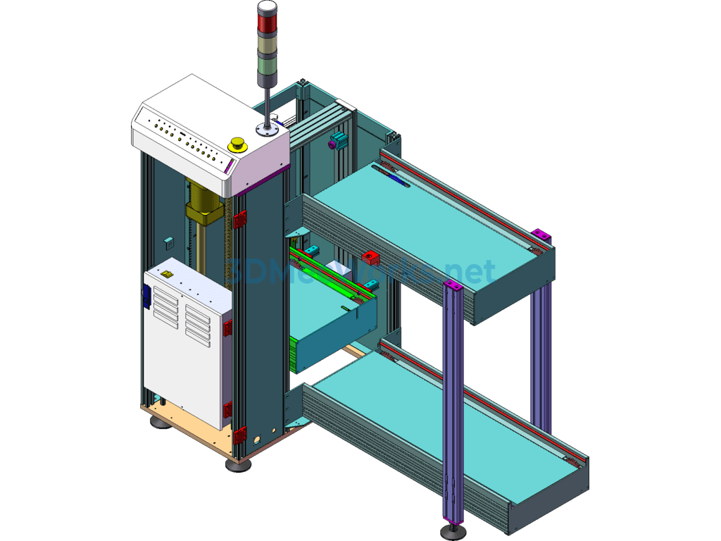 Smt Assembly Line Online Equipment: Pcb Loader Connection Platform - SolidWorks - Free Download Smt Assembly Line Online Equipment: Pcb Loader Connection Platform