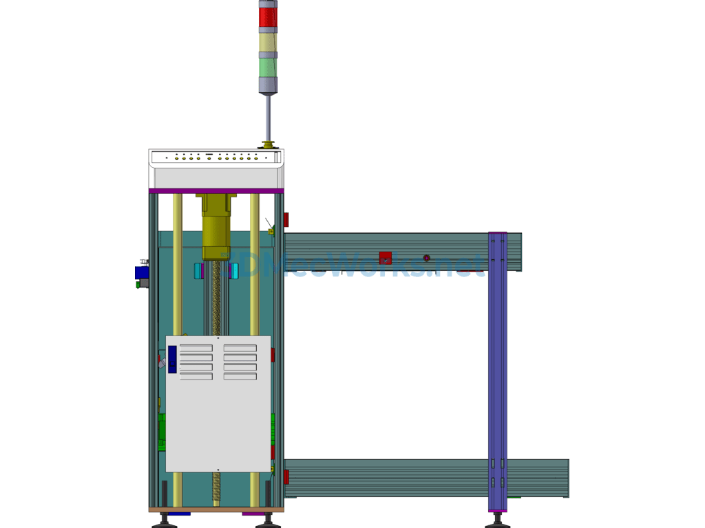 Smt Assembly Line Online Equipment: Pcb Loader Connection Platform - SolidWorks - Free Download Smt Assembly Line Online Equipment: Pcb Loader Connection Platform - Image 5