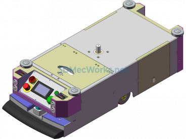 Undercover Intelligent AGV Cart - SolidWorks - Free Download