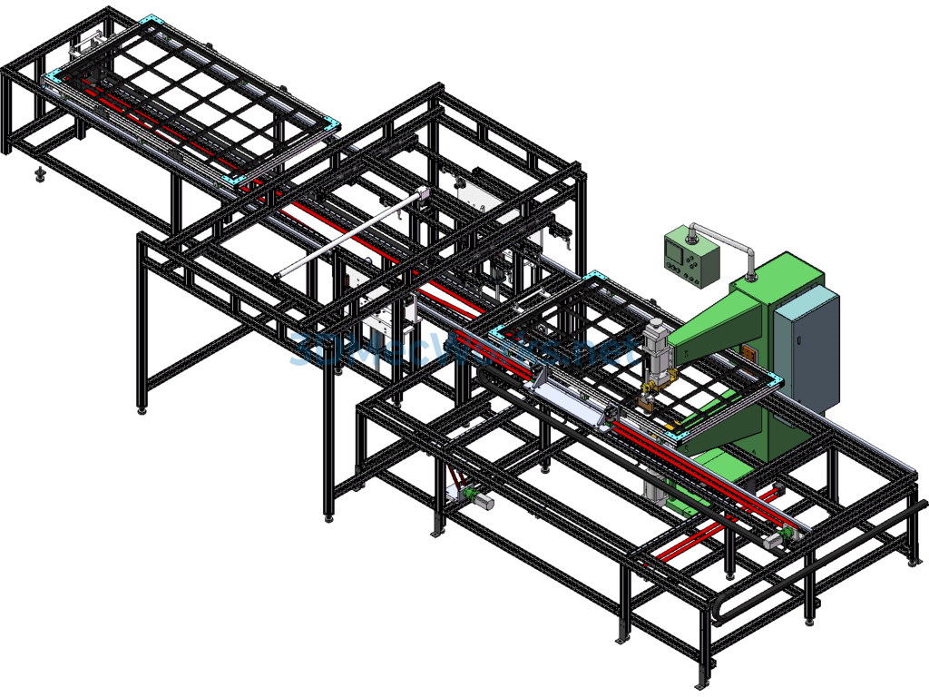 Automatic Discharge Mobile Spot Welding Machine - SolidWorks - Free Download Automatic Discharge Mobile Spot Welding Machine